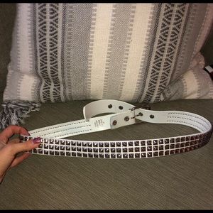 Accessories - 💋 BUY 1 GET 1 FREE White studded belt Accessories - 💋 BUY 1 GET 1 FREE White studded belt